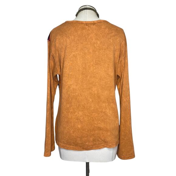 Rising International Colorful Hippie Boho Embroidery Patchwork Long Sleeve - Picture 10 of 12